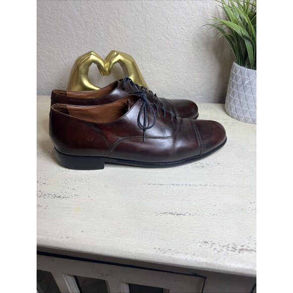Bostonian Classic First Flex Men’s 11M Cap Toe Burgundy Dress Oxfords Shoes main image 4